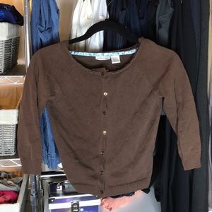 Cropped Brown Sweater or Cardigan